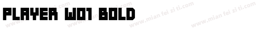 player w01 bold字体转换